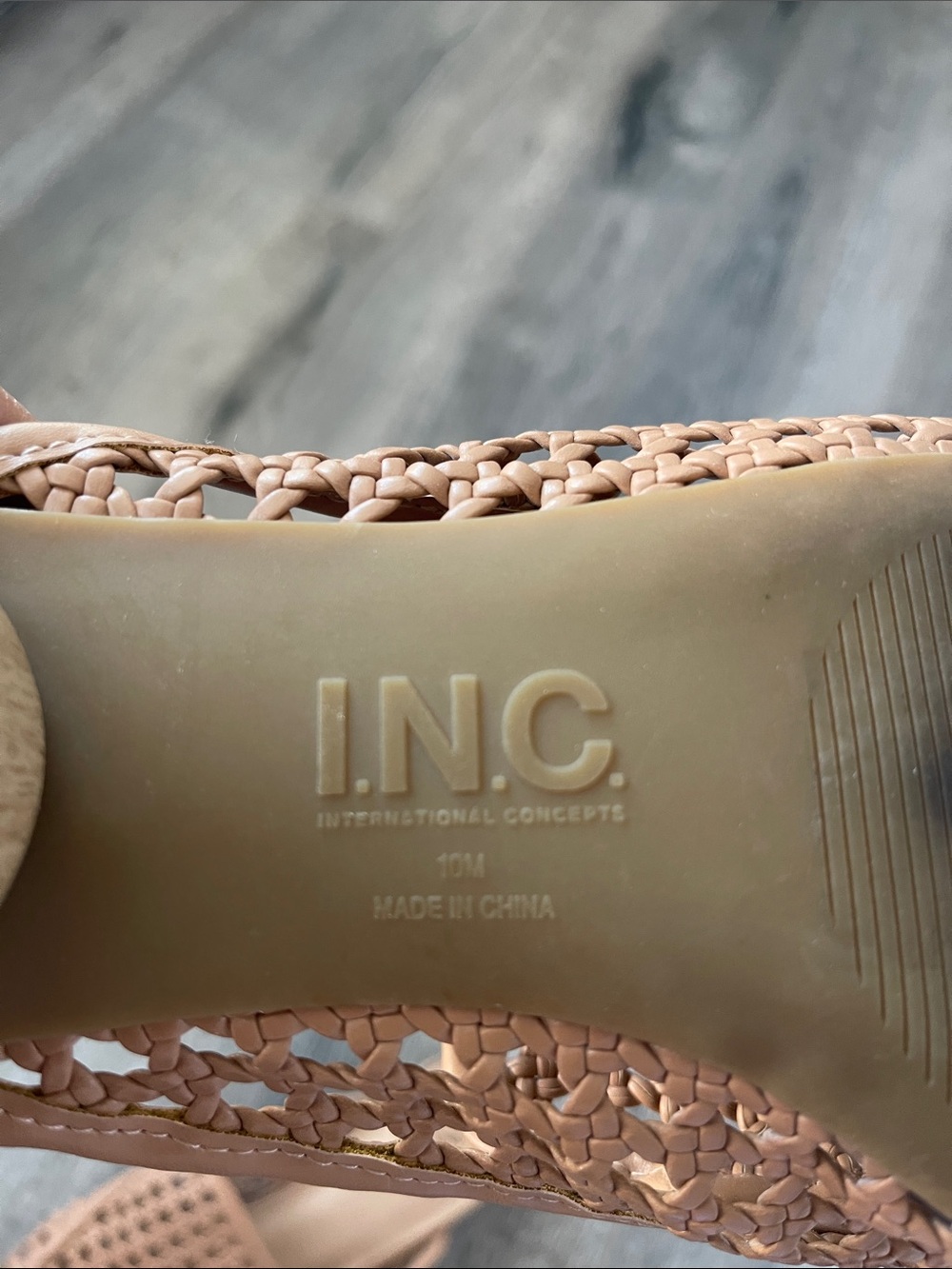 INC International Concepts Woven Tan Pointed Mule Clogs - Picture 7 of 9